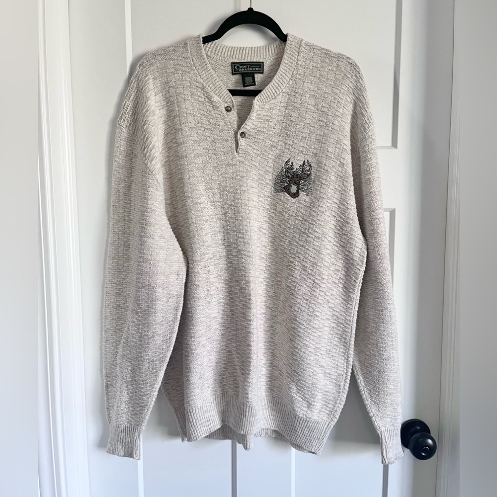 Vintage deer sweater medium